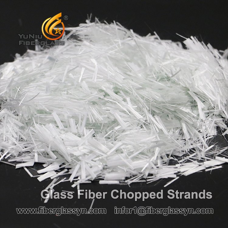 Fibra de vidro picada de melhor qualidade para produção em massa de fibras de vidro cortadas cimento para construção